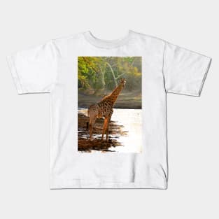 Giraffe Zulu Nyala Game Reserve South Africa Kids T-Shirt